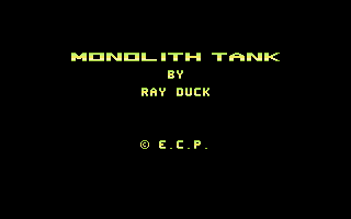Monolith Tank Title Screen